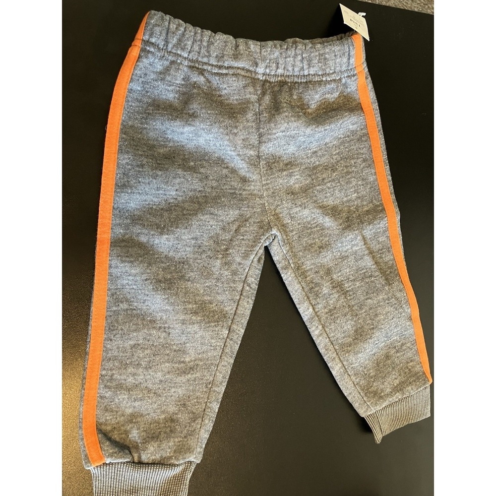 Star Wars Gray Orange Stripe  Fleece Jogger 18 Months C1101